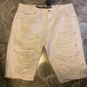 Men destroyed Jean Shorts